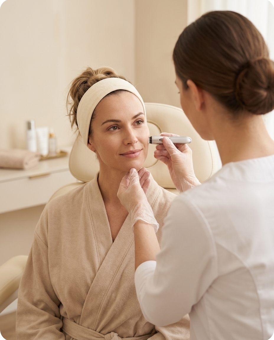 Calm clinical setting for Lymph Drainage Massage